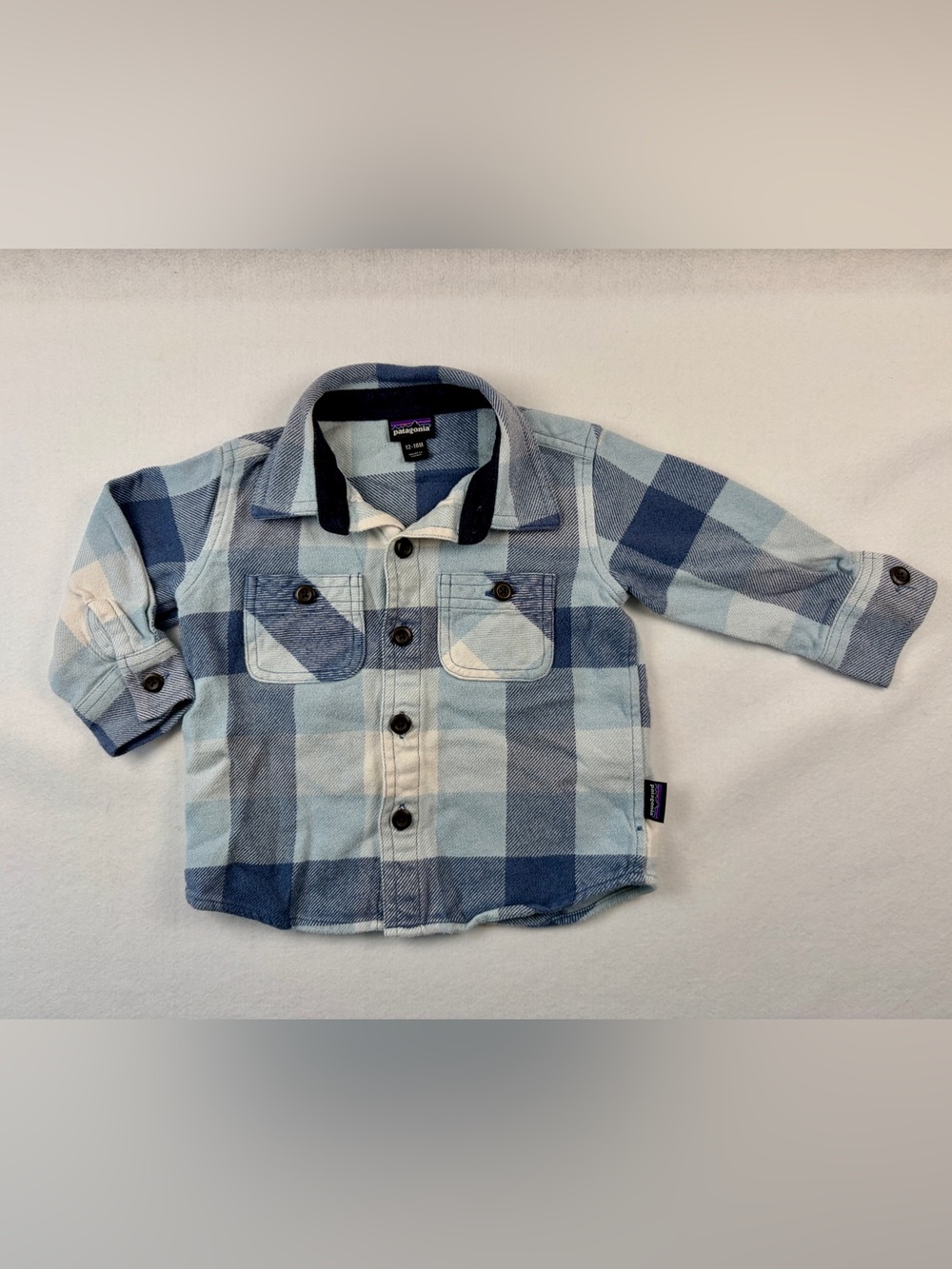 Patagonia Worn Wear Baby Fjord Flannel Shirt Toddler 12-18M Unisex